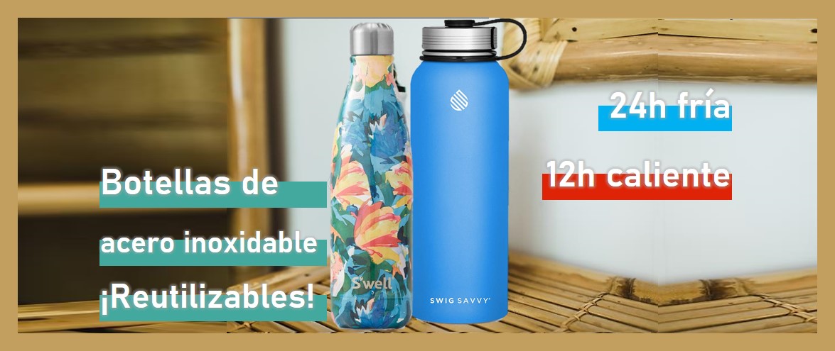 botellas reutilizables - botellas de acero inoxidable1