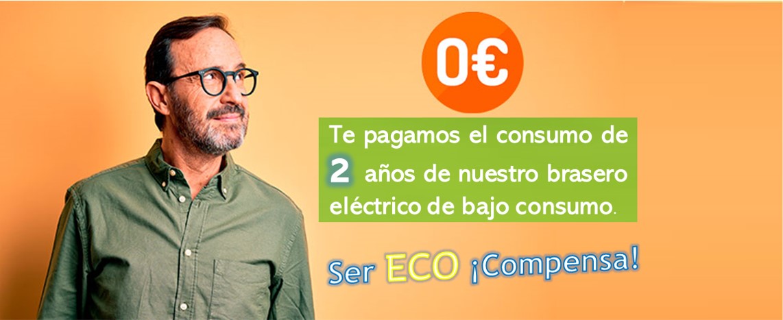 brasero eléctrico de bajo consumo