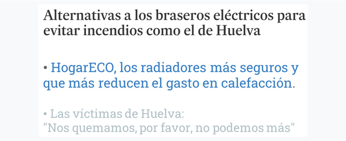 Alternativa a los braseros eléctricos - calor seguro - calefactor de bajo consumo